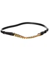 Tom Ford Logo Leather Belt In Black