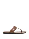 Tom Ford Brighton Leather Sandals In Brown