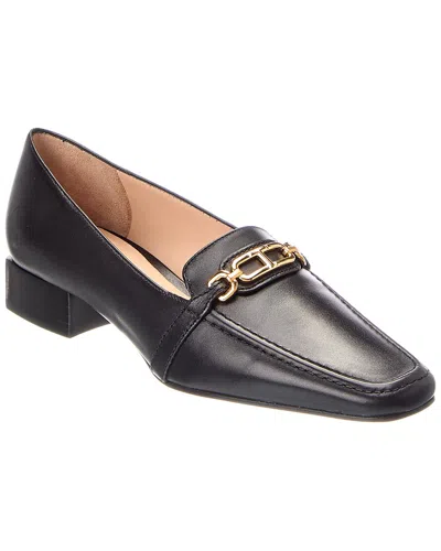 Tom Ford Logo Leather Loafer In Black