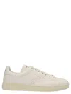 TOM FORD LOGO LEATHER SNEAKERS WHITE