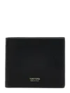 Tom Ford Logo Leather Wallet Wallets And Card Holders Black In Black