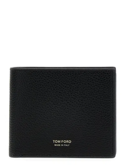 TOM FORD LOGO LEATHER WALLET