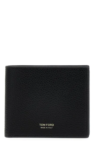 TOM FORD LOGO LEATHER WALLET