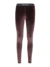 Tom Ford Brown Jersey Signature Leggings In Marrón