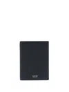 Tom Ford Logo-lettering Bi-fold Leather Cardholder In Blue