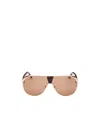 Tom Ford Men's Vicenzo Metal And Acetate Aviator Sunglasses In Nude
