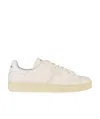 Tom Ford Perforated-logo Leather Sneakers In Animal Print