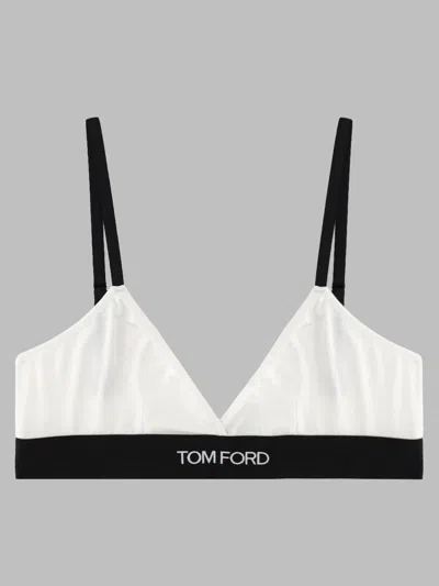 Tom Ford Logo Mini Bralette In White