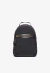 Tom Ford Leather Detailed Nylon Backpack Bags In Black
