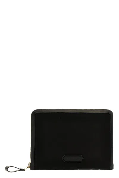 Tom Ford Logo Nylon Clutch