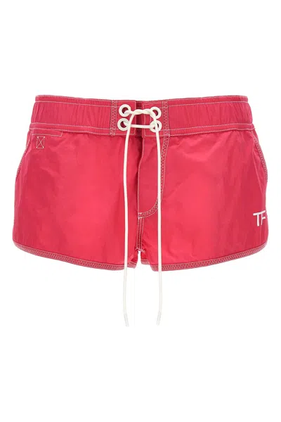 TOM FORD TOM FORD LOGO NYLON SHORTS