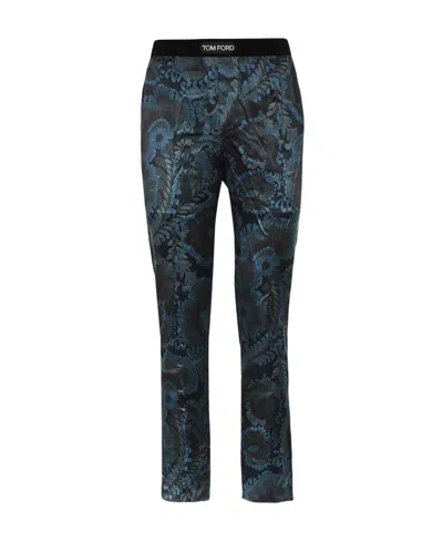 Tom Ford Logo Pajamas In Black