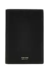 Tom Ford Logo Passport Holder In Black