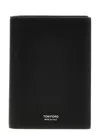 Tom Ford Logo Passport Holder In Black