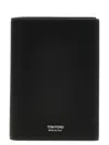 Tom Ford Logo-lettering Bi-fold Leather Cardholder In Black