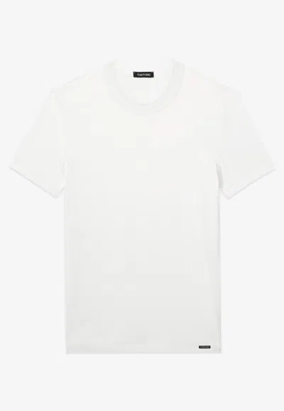 TOM FORD LOGO PATCH BASIC T-SHIRT