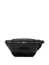 Tom Ford Logo-patch Belt Bag In Black