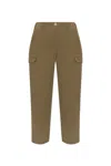 Tom Ford Logo Patch Cargo Pants In Green