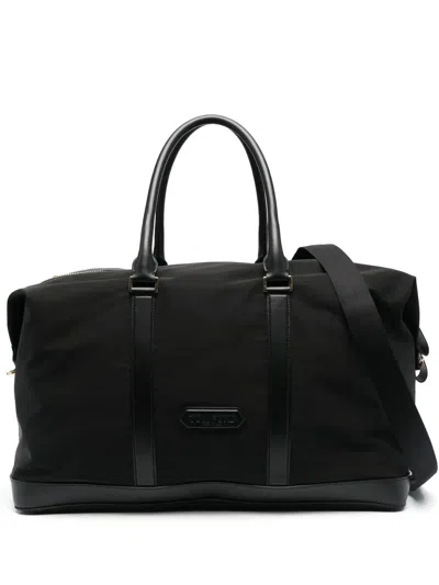Tom Ford Logo-patch Holdall Bag In Black