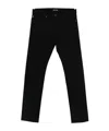 Tom Ford Selvedge Denim Straight Fit Jeans Logo Patch In Black
