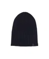Tom Ford Logo Patch Knitted Beanie In Black