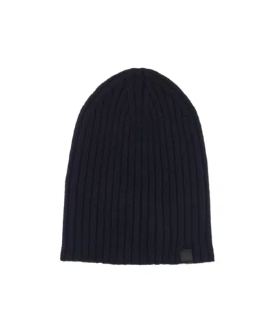 Tom Ford Logo Patch Knitted Beanie In Black