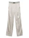 Tom Ford Wide-leg Trousers With Satin Finish In Neutral
