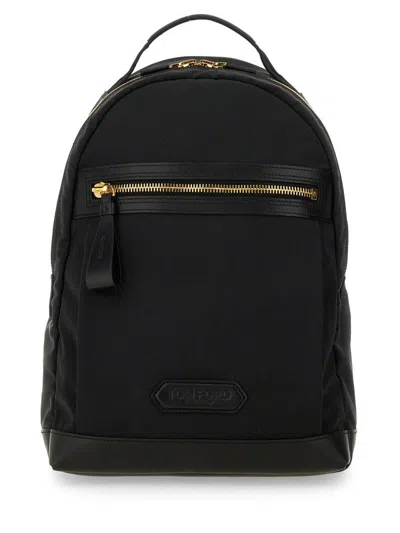 Tom Ford Logo-patch Zipped Backpack