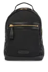 Tom Ford Leather Detailed Nylon Backpack Bags In Black (black)