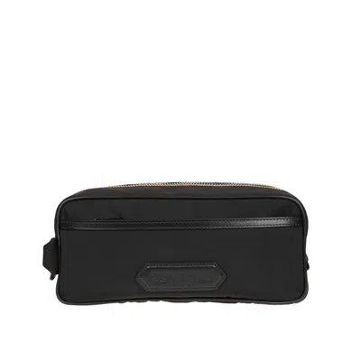 Tom Ford Logo-patch Wash Bag In Black