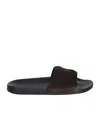 Tom Ford Ricky Logo-perforated Suede Slides In Black