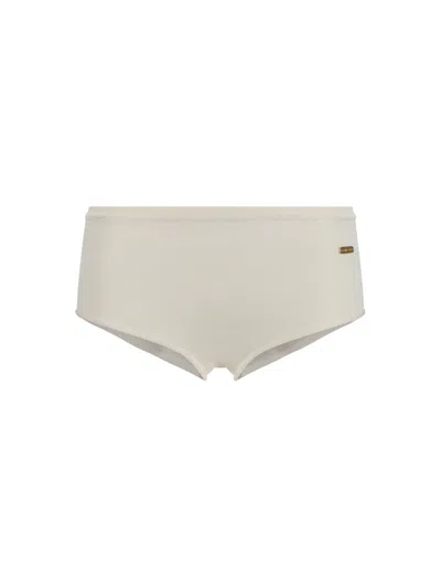 Tom Ford Logo-plaque Stretch-jersey Briefs In Ecru