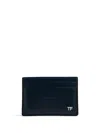 Tom Ford Logo Plaque Cardholder In Blue