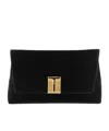 Tom Ford Logo Plaque Chain Linked Shoulder Bags In Black