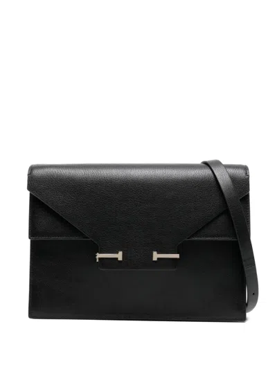 Tom Ford Logo-plaque Clutch Bag In Black