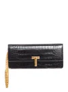 TOM FORD LOGO PLAQUE EVENING CLUTCH BAG