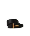 Tom Ford Logo-plaque Leather Belt