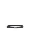 Tom Ford Logo-plaque Leather Belt In Blue