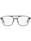 Tom Ford Logo-plaque Aviator-frame Glasses In Grau