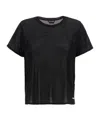Tom Ford Logo-plaque Silk T-shirt In Black