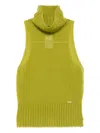 Tom Ford Logo-plaque Vest In Green