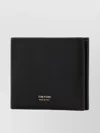 Tom Ford Logo Print Bifold Leather Wallet