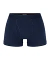 Tom Ford Logo Print Boxer In Blue