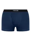 Tom Ford Cotton Stretch Jersey Boxer Briefs In Blue