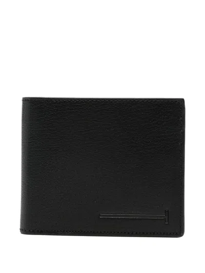 Tom Ford Logo-print Leather Wallet In Black