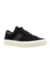 Tom Ford Logo-print Low-top Sneakers In Black