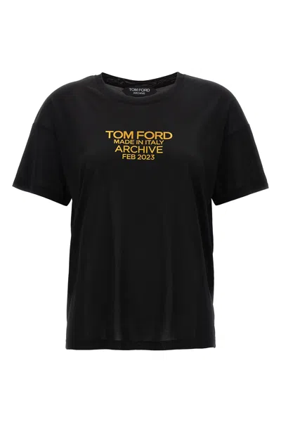 TOM FORD TOM FORD LOGO PRINT T-SHIRT