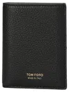 Tom Ford Logo Print Wallet Wallets And Card Holders Black