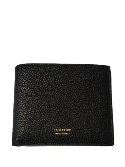 Tom Ford Logo-print Wallet In Black