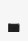Tom Ford Logo Print Wallet In Croc-embossed Leather In Black